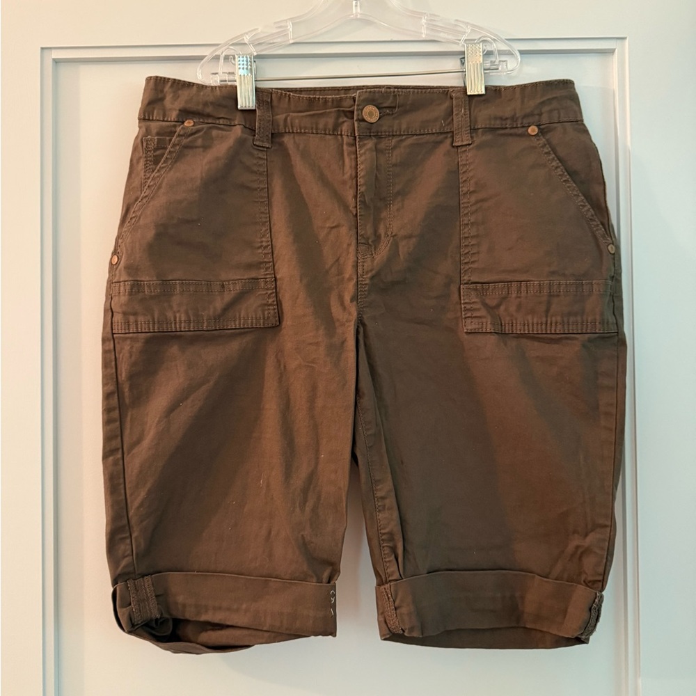 Gloria Vanderbilt Chocolate Brown Shorts